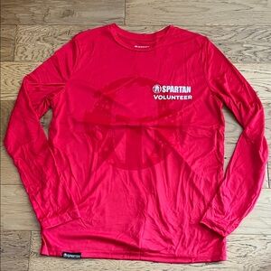 NWOT - M - SPARTAN - Volunteer Red Long Sleeve Shirt